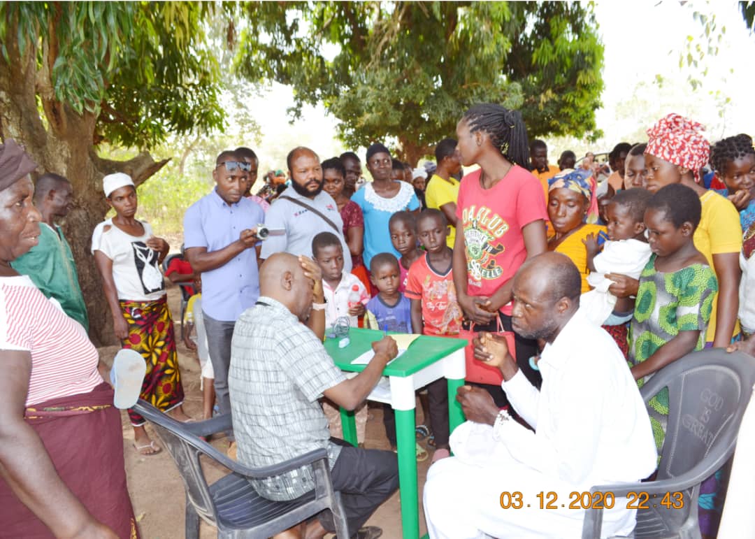 Medical team providing free healthcare services to Atighir Village residents